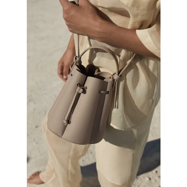 Polene Numéro Huit MiniEdition Textured Taupe, view 5