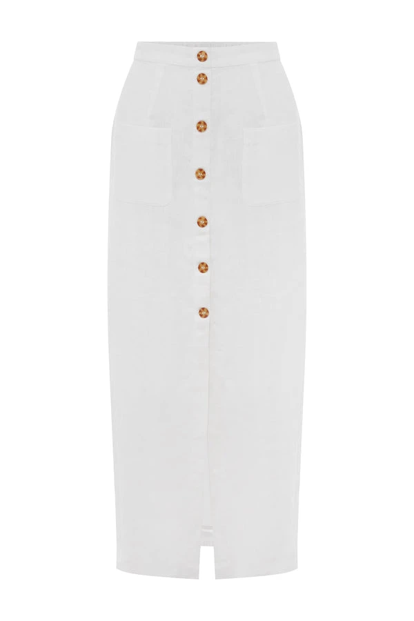 Posse-The-label-Heidi-Skirt-Ivory Posse The label Clothing