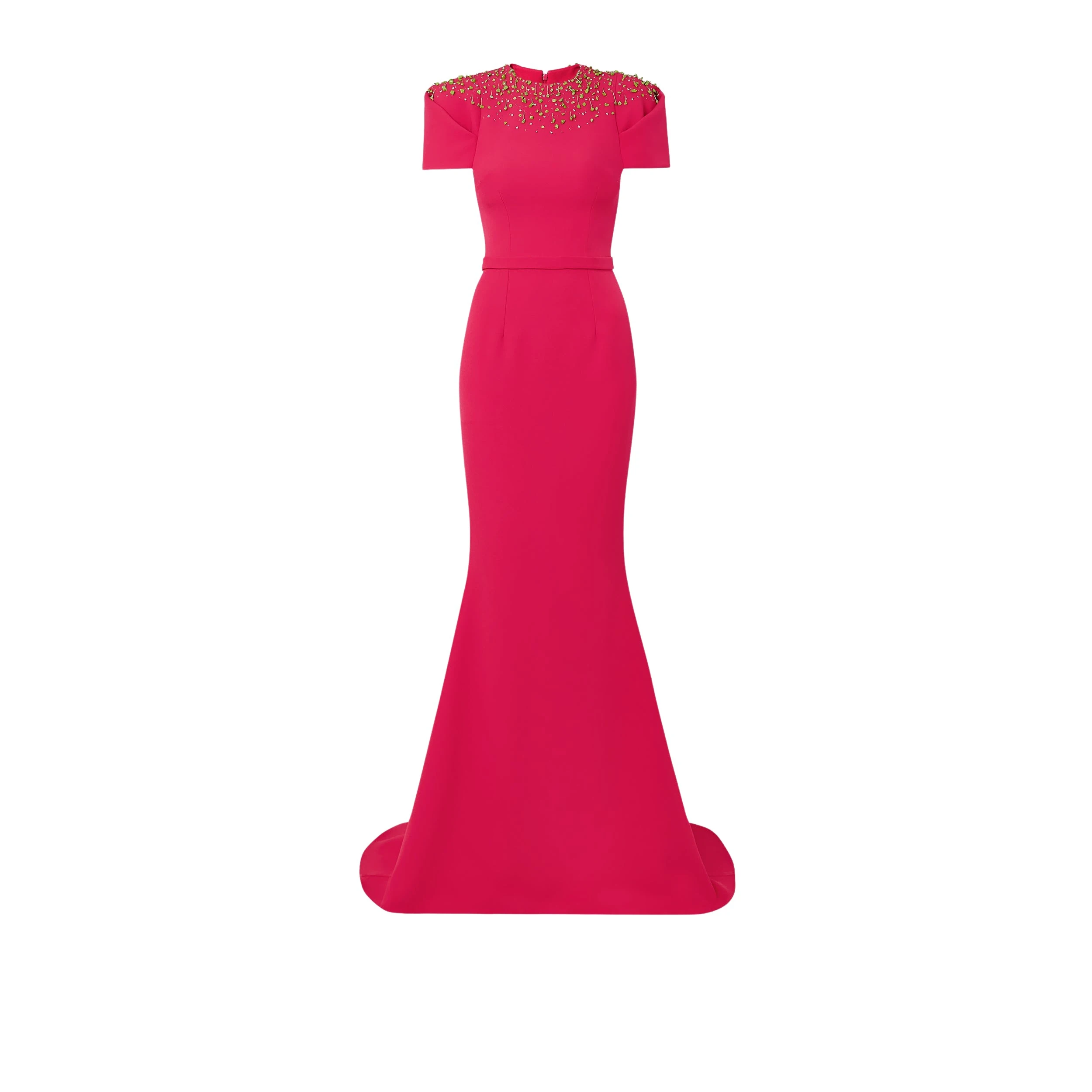 Safiyaa-Delina-Raspberry-Long-Dress-517212_nobg Delina Raspberry Long Dress - Image 1