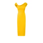 Koral Sunshine Yellow Midi Dress