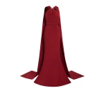 Lilien Rhubarb Long Dress With Embroidery