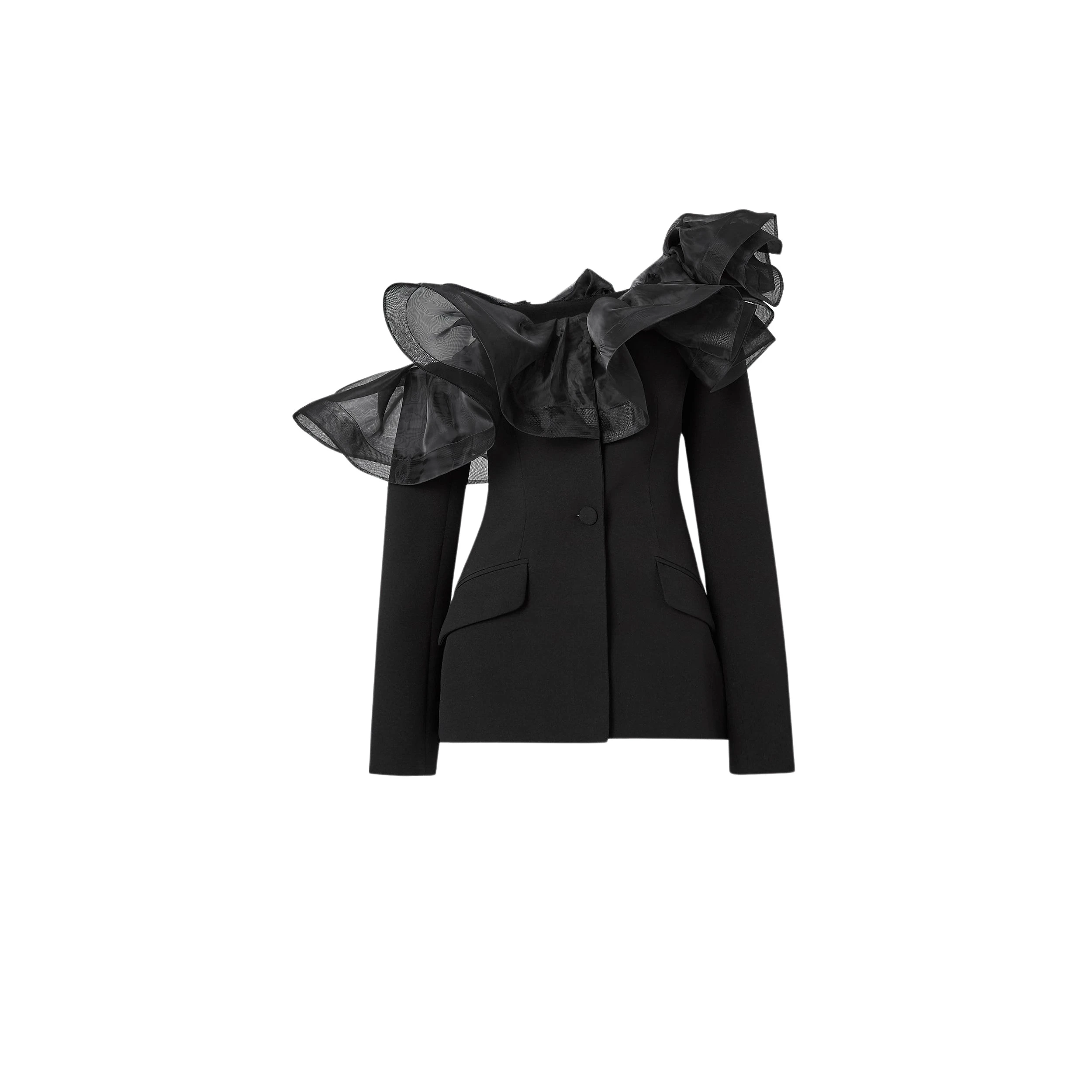 Safiyaa-Tao-Black-Jacket-579059_nobg Tao Black Jacket - Image 1
