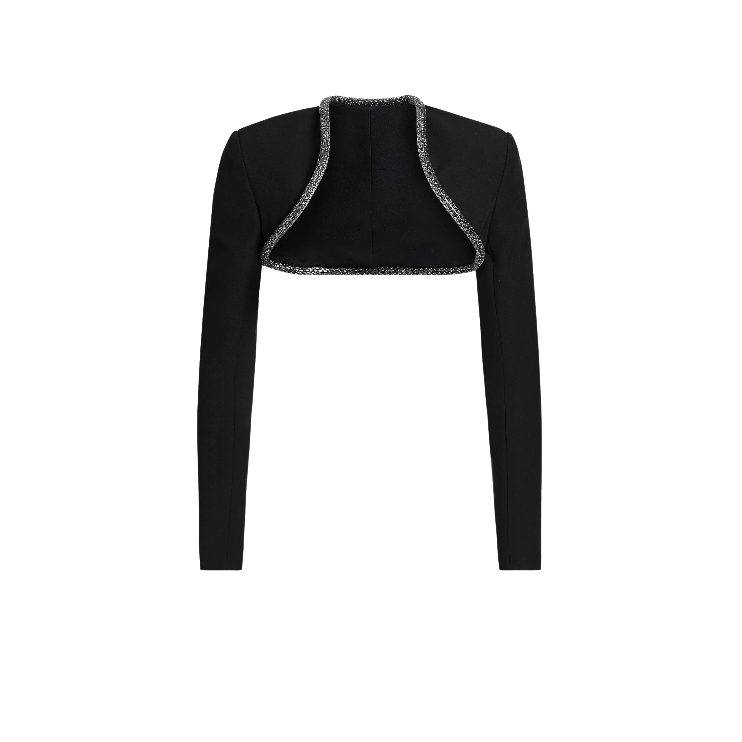 Safiyaa-Trix-Black-Harness-With-Embroidery-517643_nobg Trix Black Harness With Embroidery - Image 1