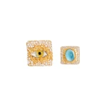 Asymmetric Square Earrings