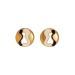 Enamel Keyhole Earrings