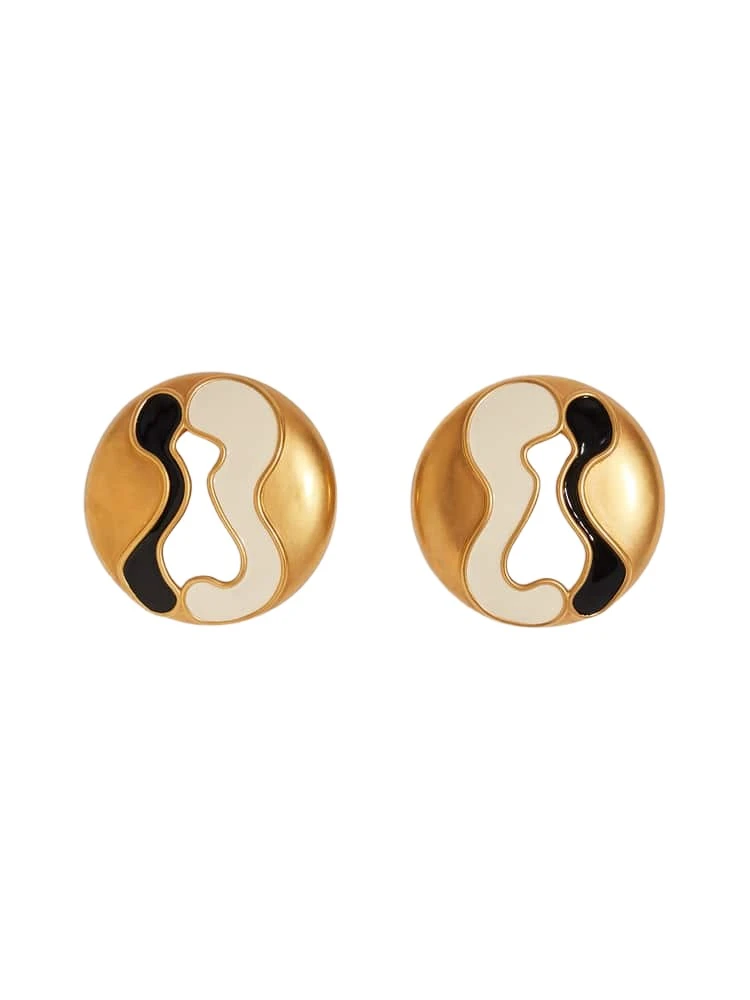 Schiaparelli-Enamel-Keyhole-Earrings-387588_nobg Enamel Keyhole Earrings - Image 1