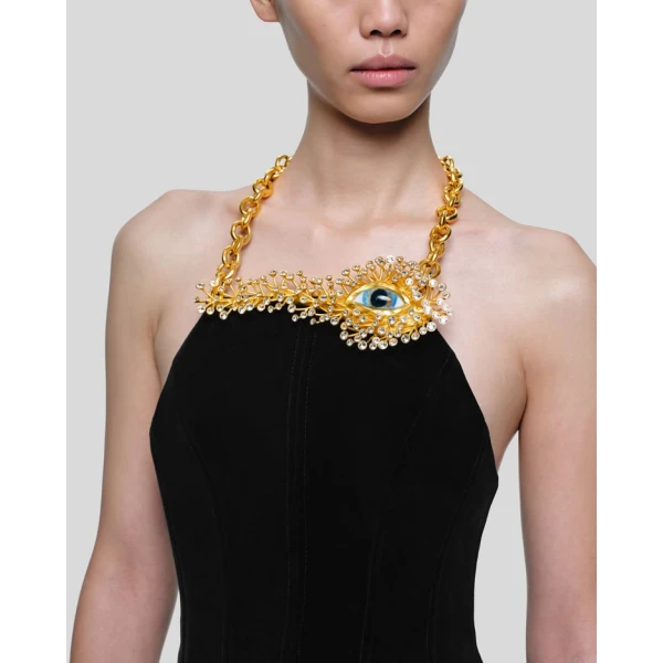 Eye Necklace Mini-Dress - Image 5