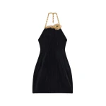 Eye Necklace Mini-Dress