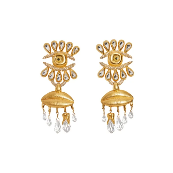 Mouth And Eye Earrings