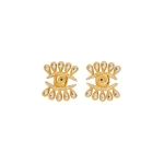 Rhinestone Eyelash Earrings
