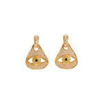 Rhinestones Eye Earrings