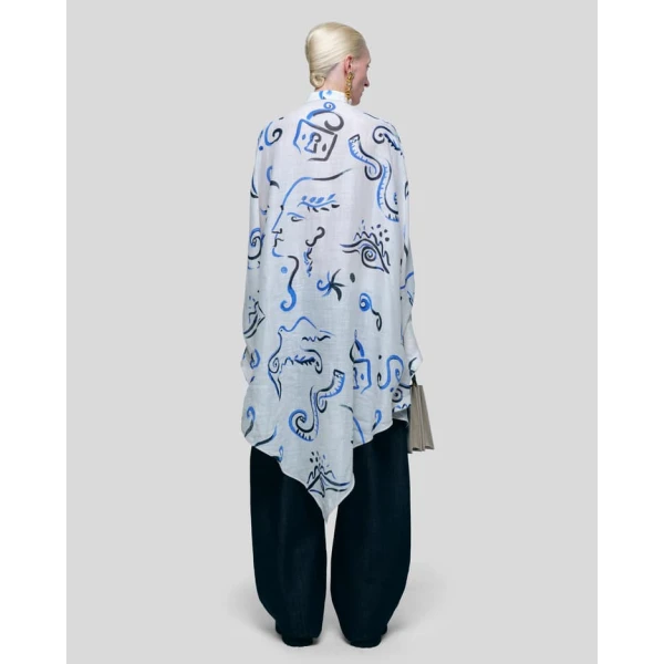 Sketch Cape Dress - Image 5