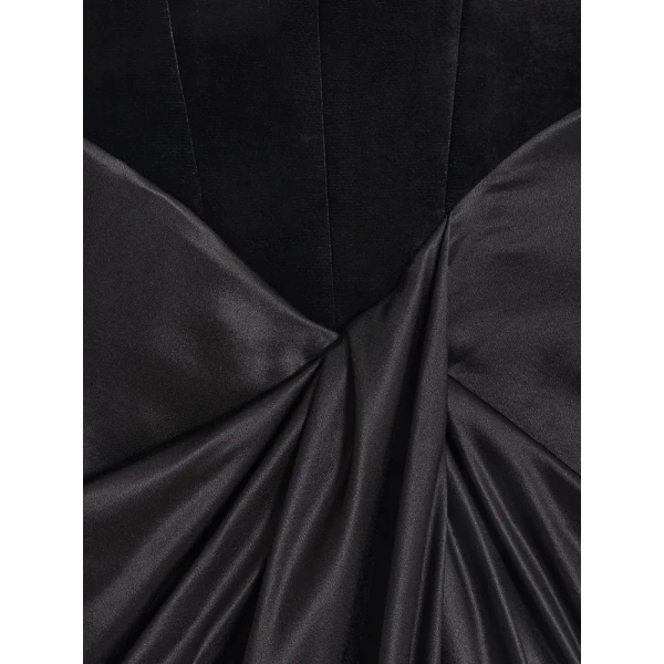 Strapless Dress With Vertiginous Neckline - Image 5