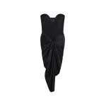 Strapless Dress With Vertiginous Neckline