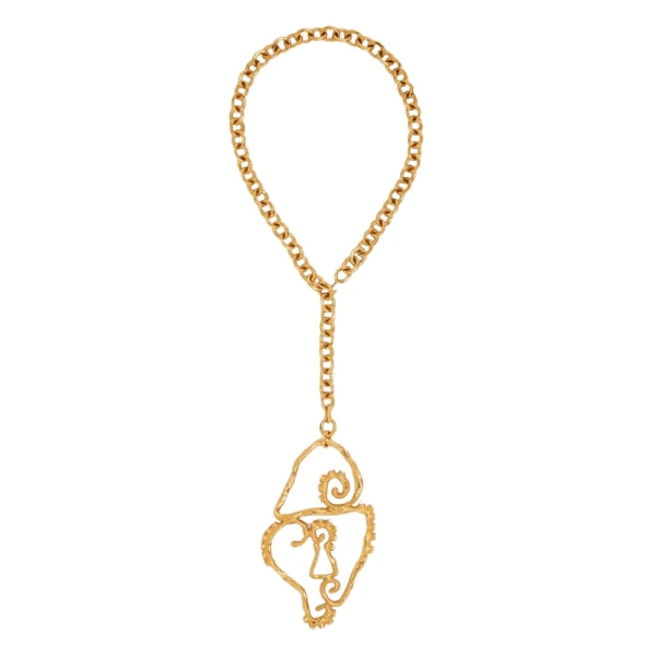 Surrealist Padlock Pendant Necklace
