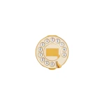 Telephone Dial Brooch