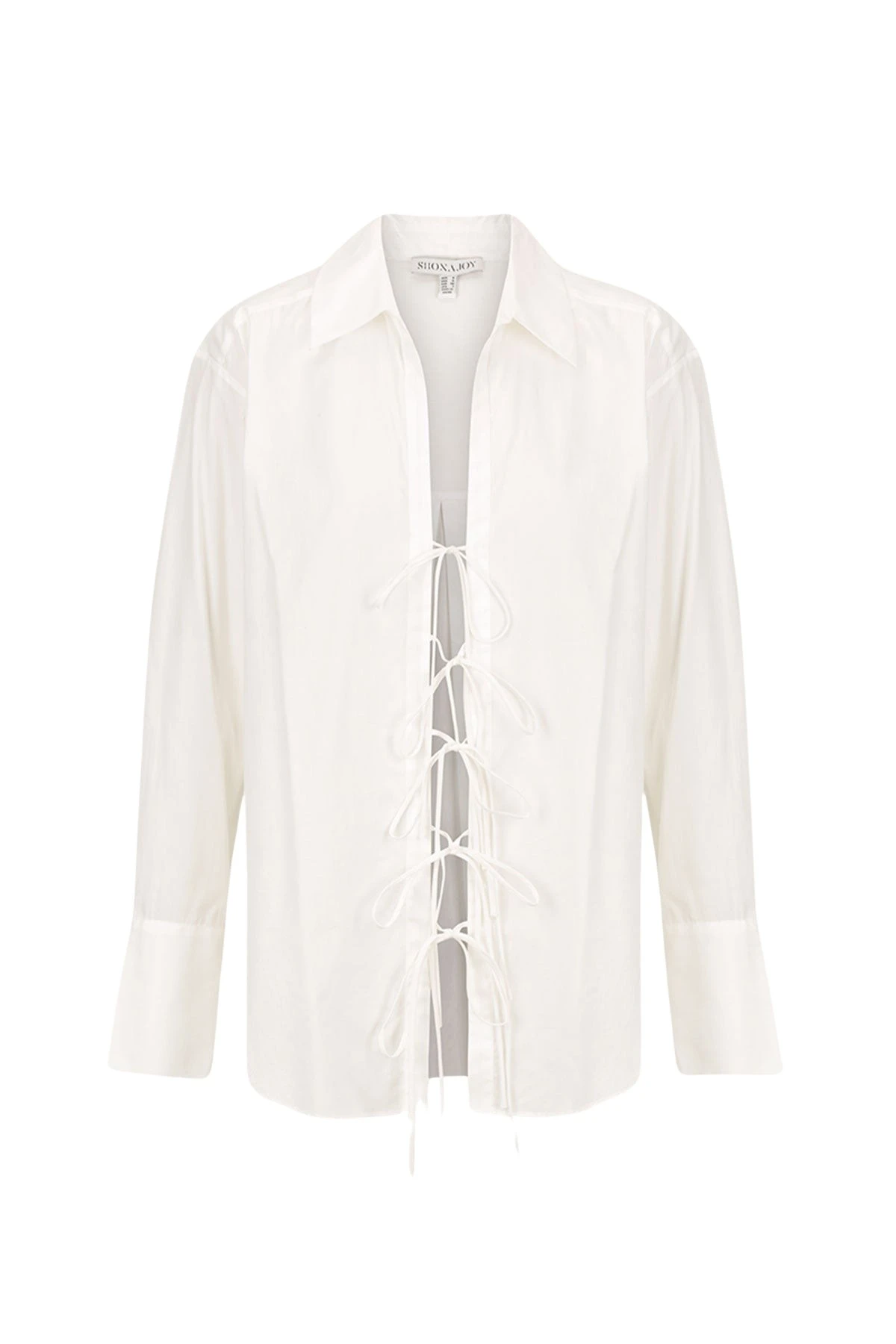 Shona Joy Amada Lace Up Shirt White93994 nobg Shona Joy Amada Lace Up Shirt White93994 nobg