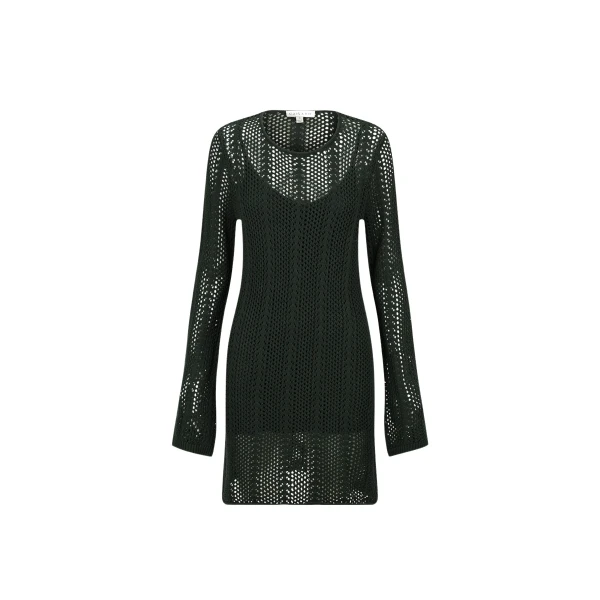 Arlo Long Sleeve Mini Dress - Deep Forest