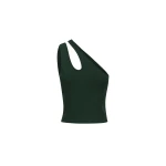 Basic One Shoulder Open Back Top - Rosemary