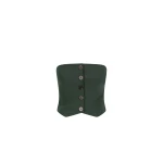 Irena Button Up Bodice - Deep Forest