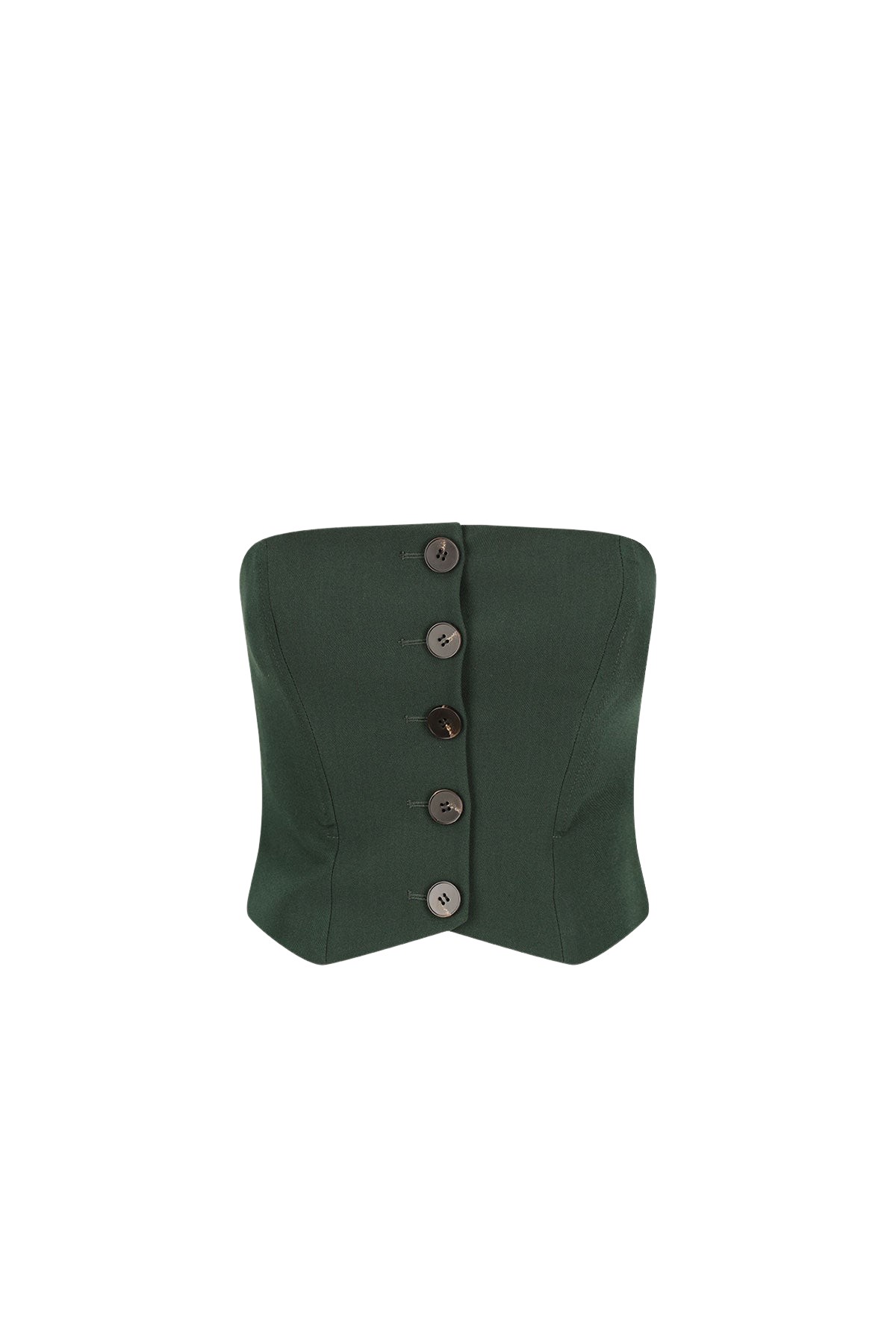 Shona Joy Irena Button Up Bodice – Deep Forest Top