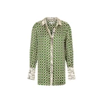 Kahlo Silk Contrast Relaxed Shirt