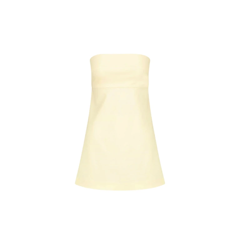 Shona Joy Lani Strapless Mini Dress Vanilla45269 nobg