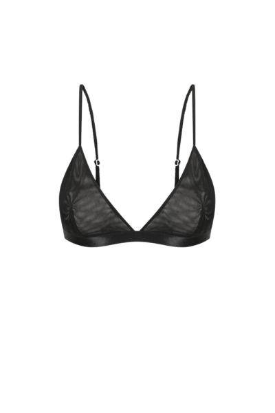 Shona Joy Mira Triangle Bralette Black84588 nobg