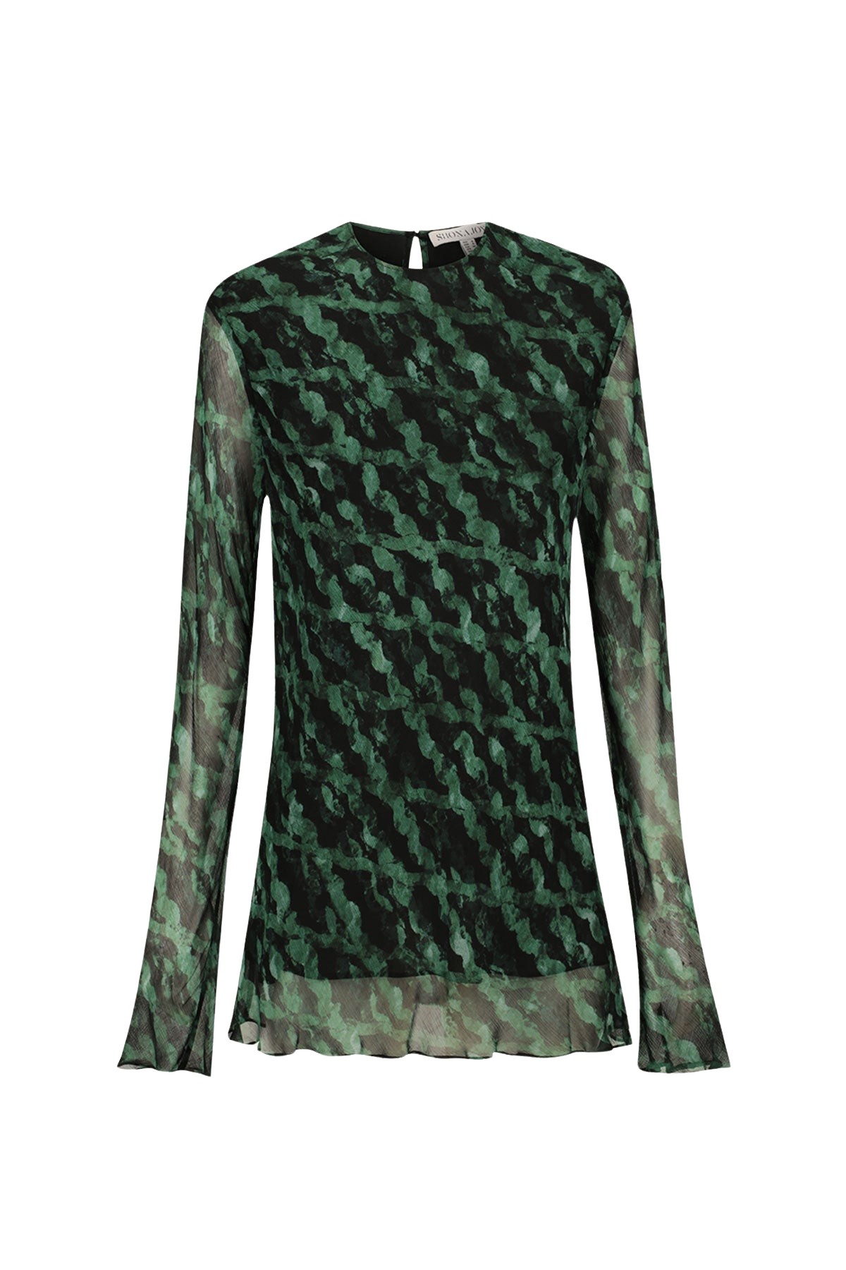Shona Joy Remi Flared Sleeve Bias Cut Top