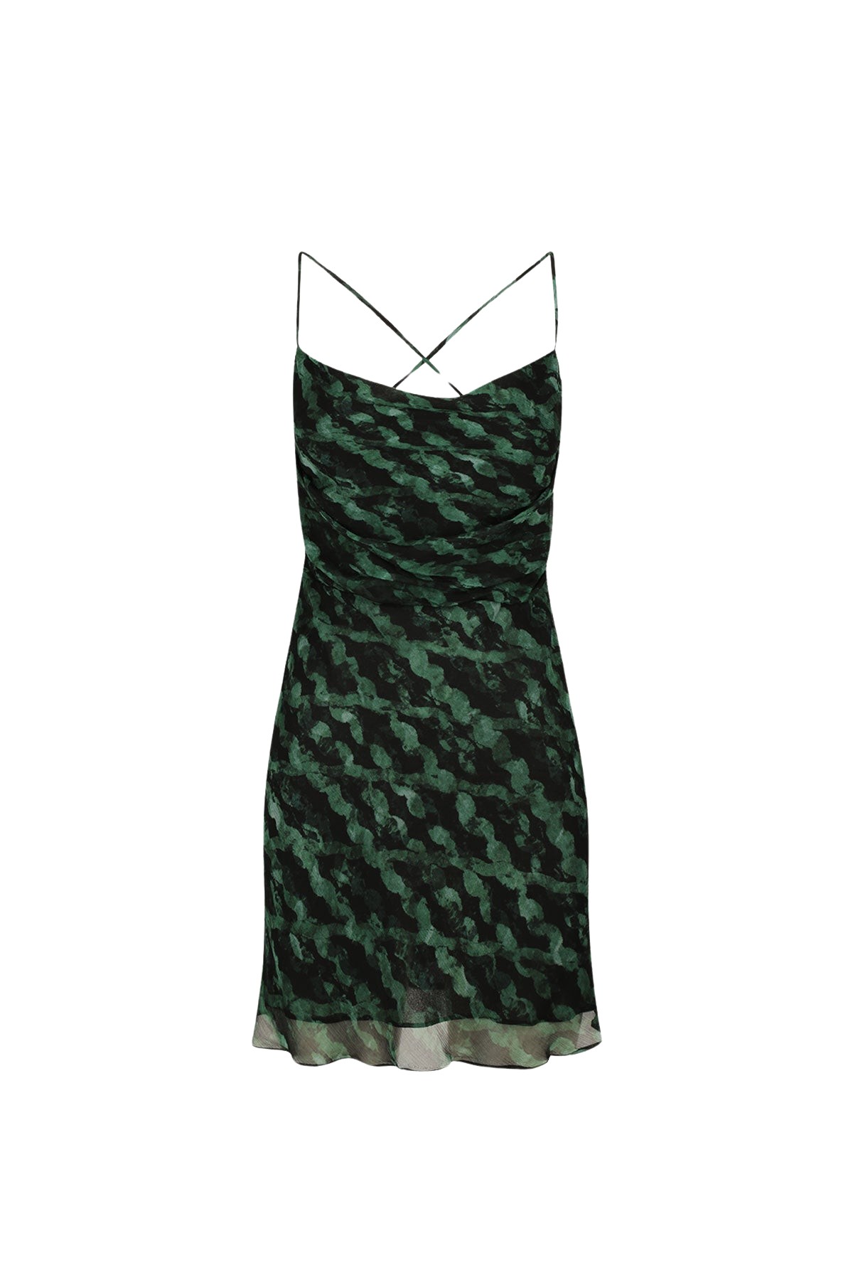 Shona Joy Remi Lace Back Bias Mini Dress