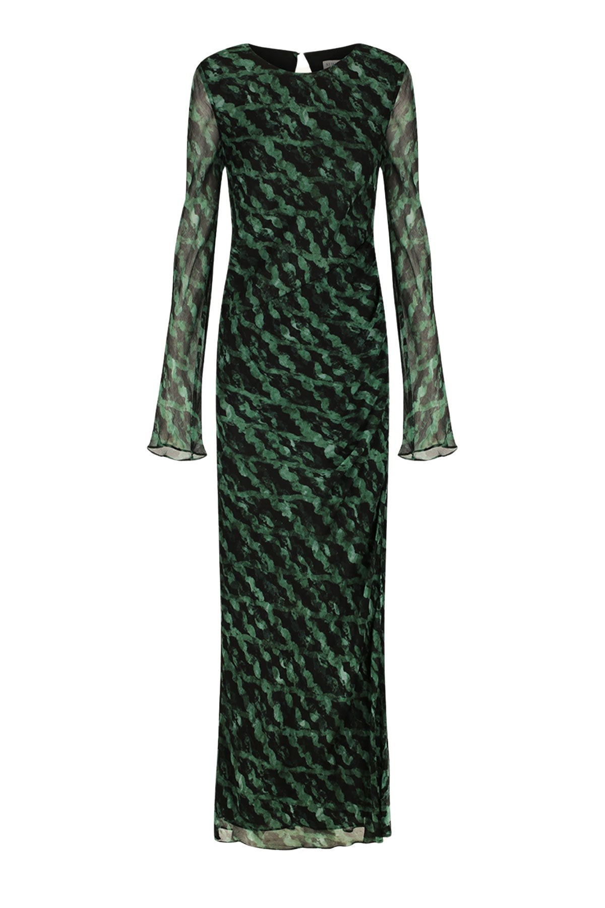 Shona Joy Remi Long Sleeve Gathered Maxi Dress
