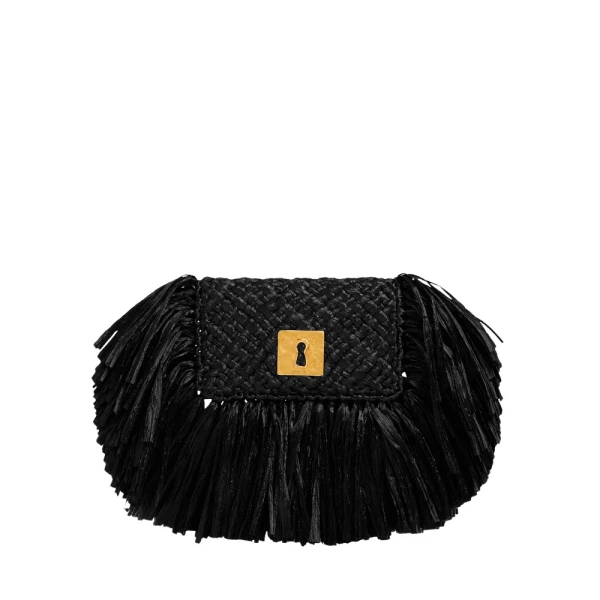 Pochette Raphia Trou De Serrure