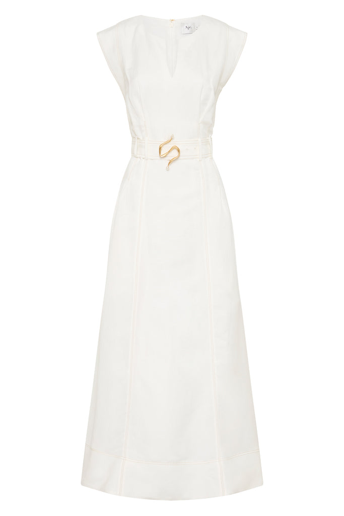 Aje Beacon Structured Midi Dress