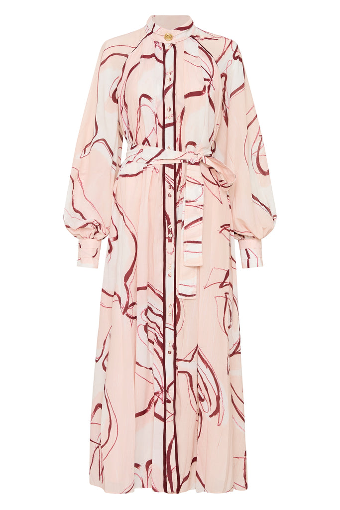 Aje Beatrice Pleated Midi Dress