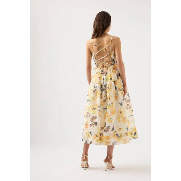 Botanica Cross Back Midi Dress - Image 6