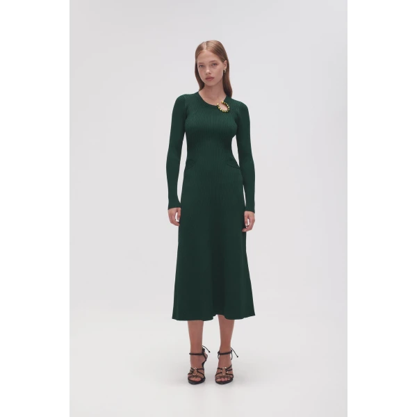 Aje Crescent Knit Midi Dress, view 2