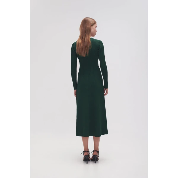 Aje Crescent Knit Midi Dress, view 5