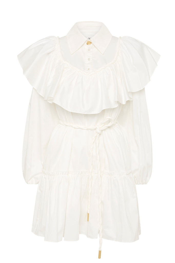 Aje Dahlia Flounce Mini Dress