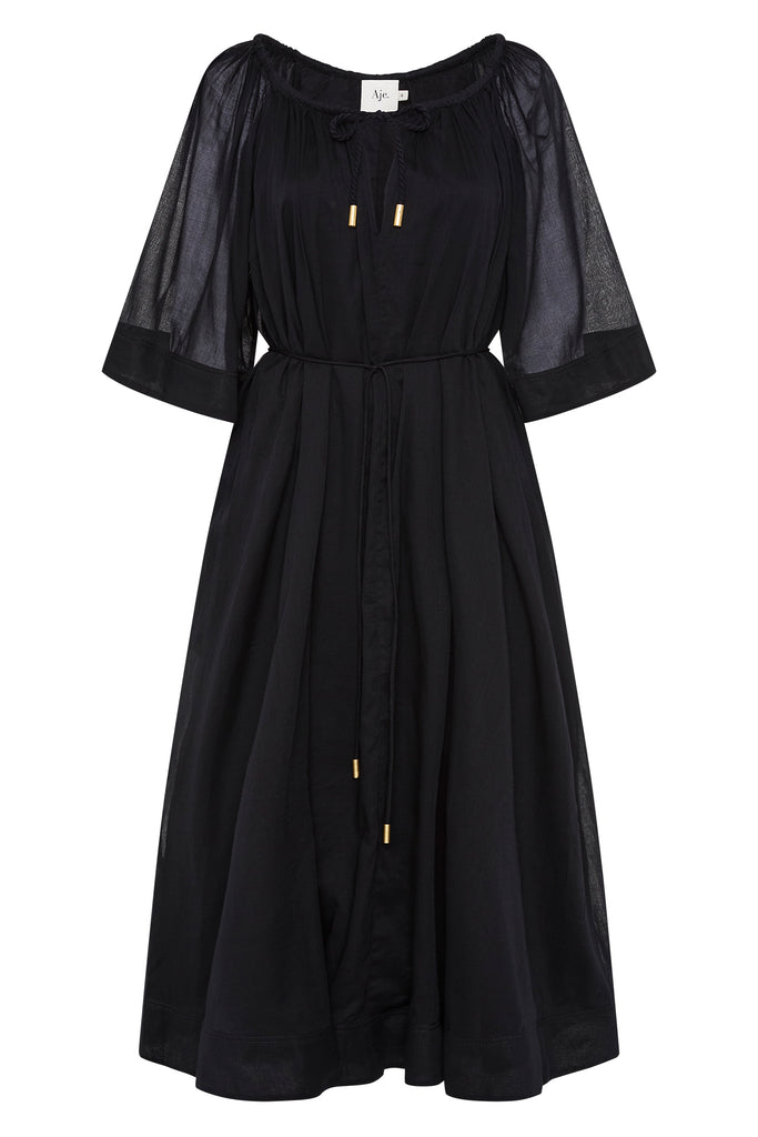 Aje Damia Smock Midi Dress
