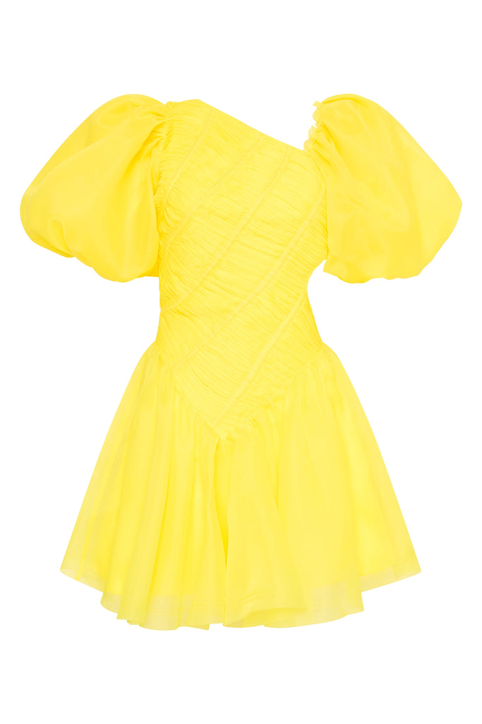Aje Dawn Ruched Mini Dress
