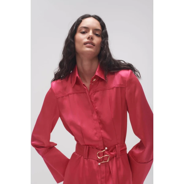 Echo Belted Midi Shirt Dress - Image 6