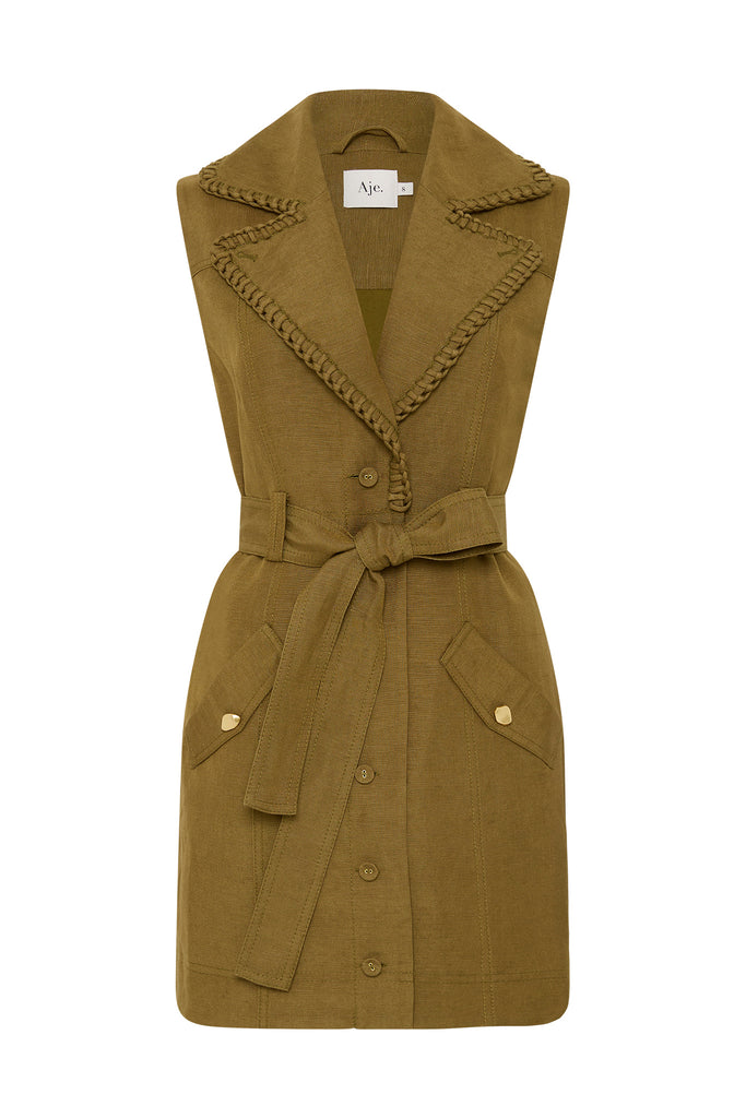 Aje Encompass Utility Mini Dress