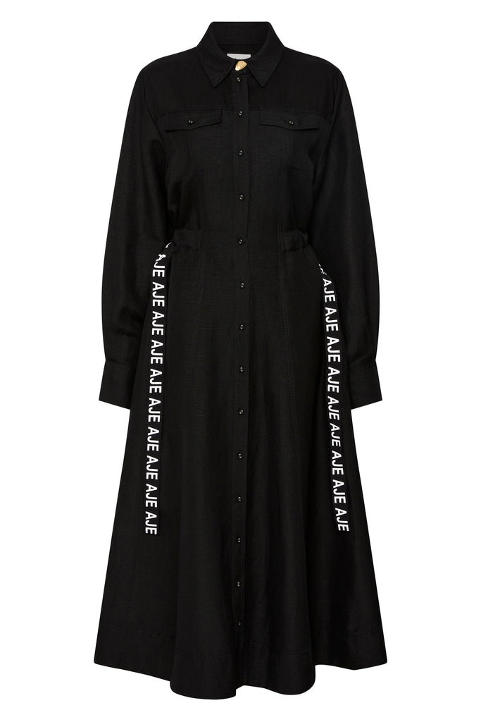 Aje Eternal Logo Midi Dress