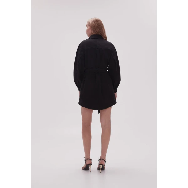 Lola Denim Mini Dress - Image 6