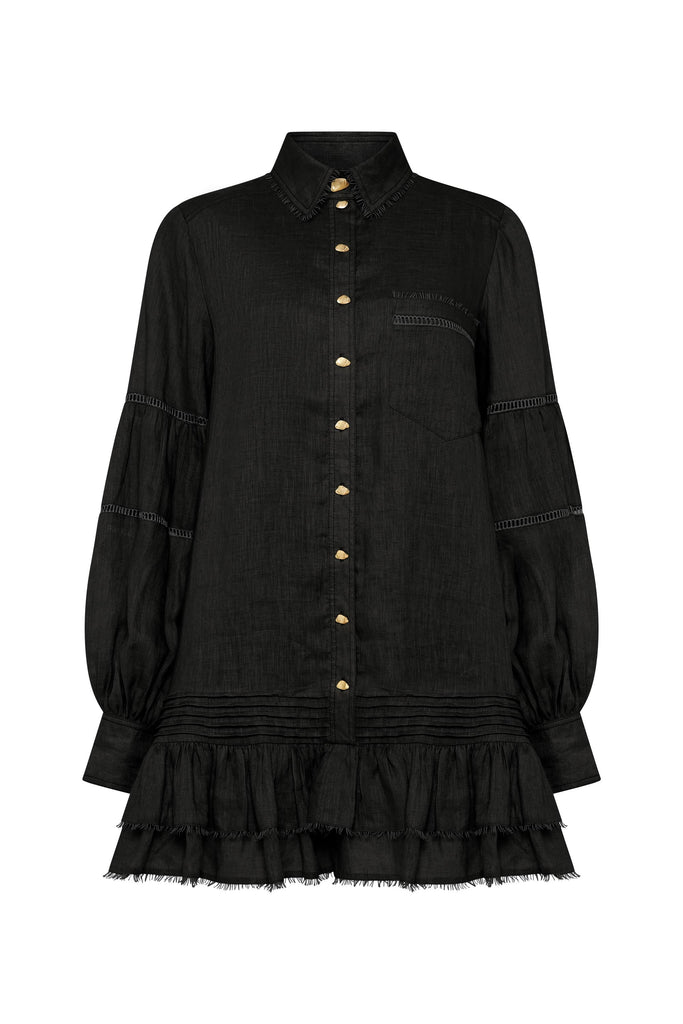 Aje Lotus Shirt Dress