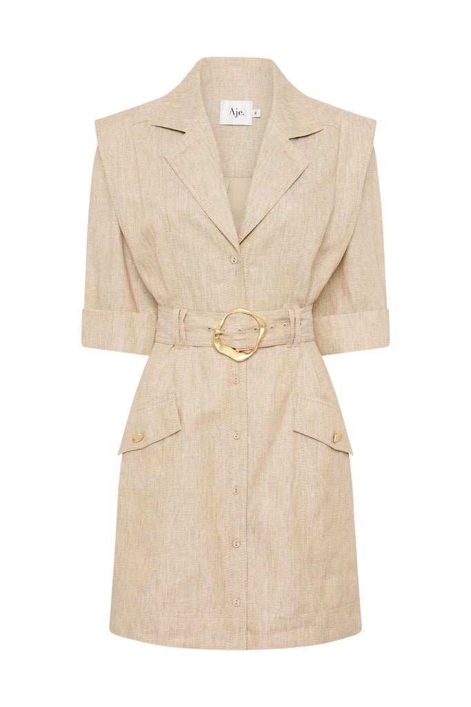 Aje Lyric Belted Mini Dress