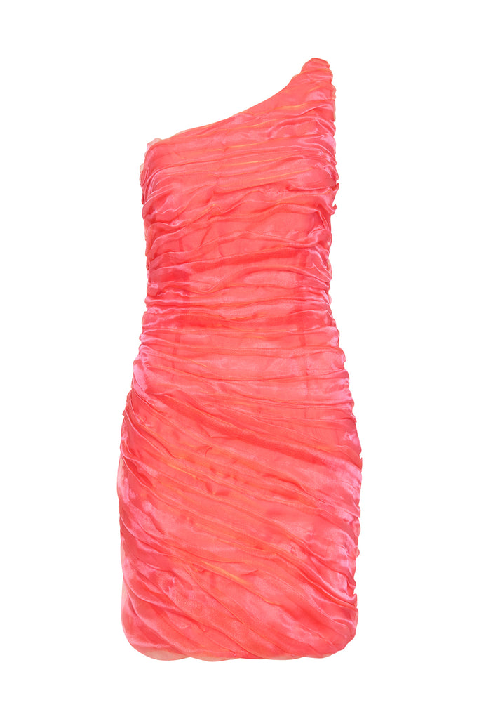 Aje Mercury Iridescent Mini Dress
