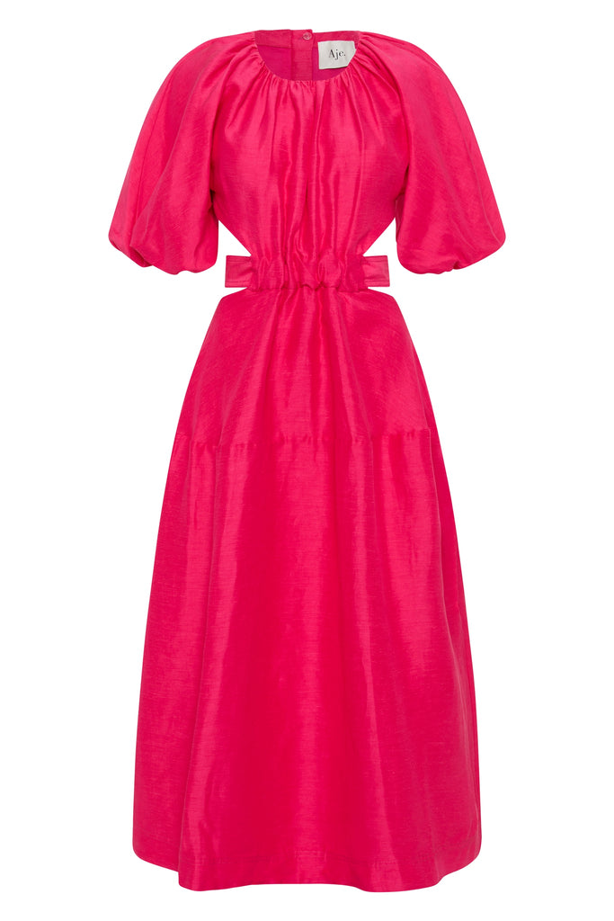 Aje Mimosa Cutout Midi Dress