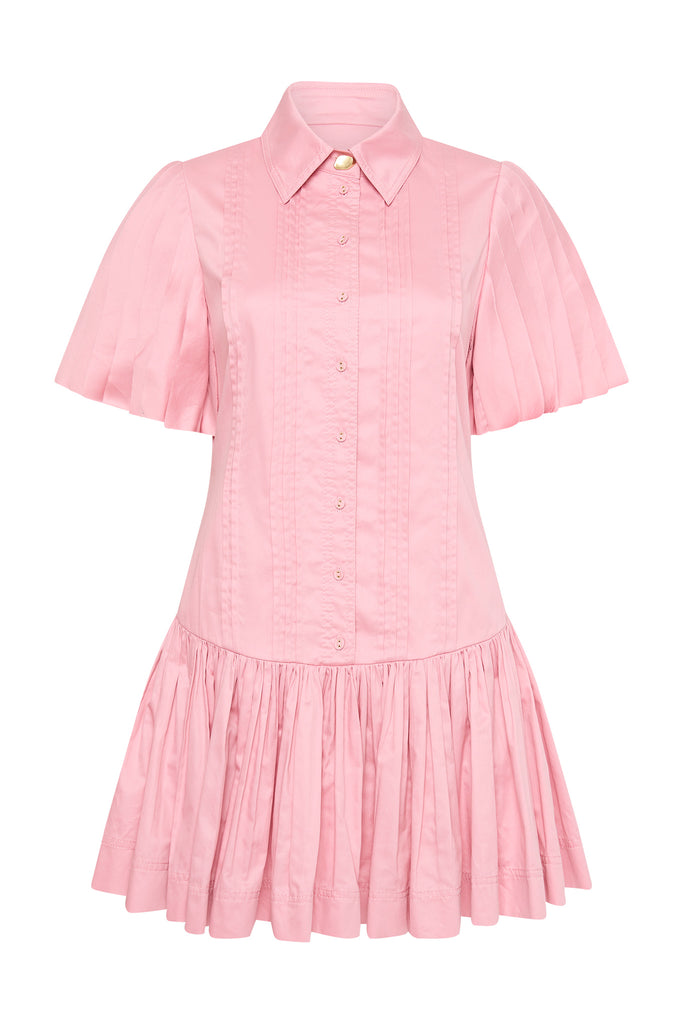 Aje Mythos Pintucked Mini Dress