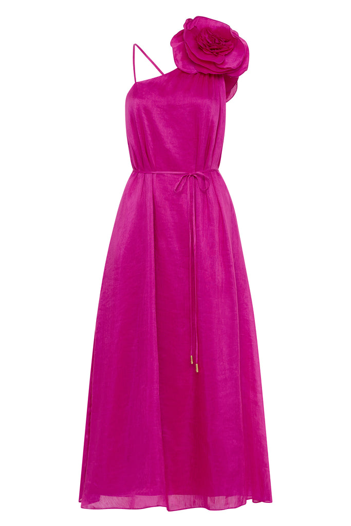 Aje Quintessa Flower Midi Dress